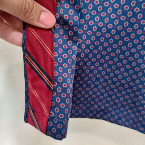 Faconnable Silk Handkerchief Mini Skirt Size 16 - Picture 3 of 9